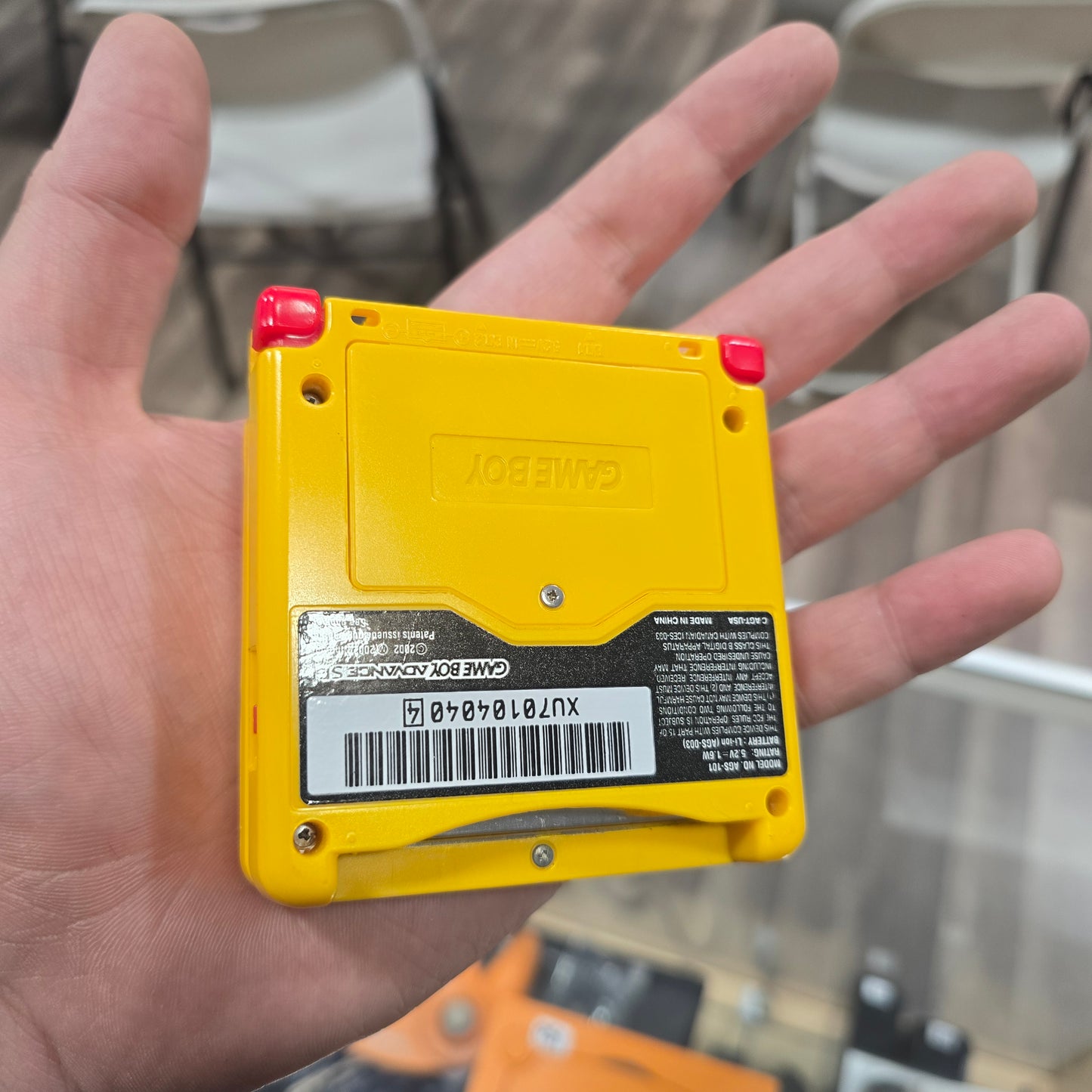 Custom Pikachu Nintendo Gameboy Advance SP Handheld System With IPS Brighter Screen and Charger (RESHELL)