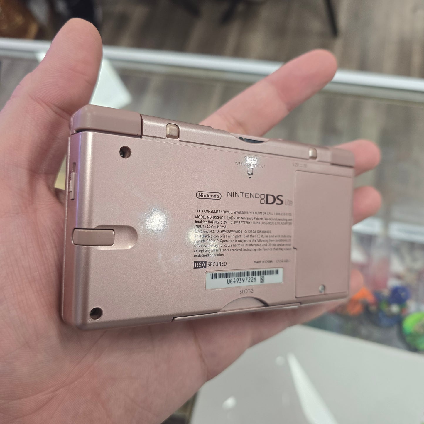 Pink Nintendo DS Lite Handheld System with Charger