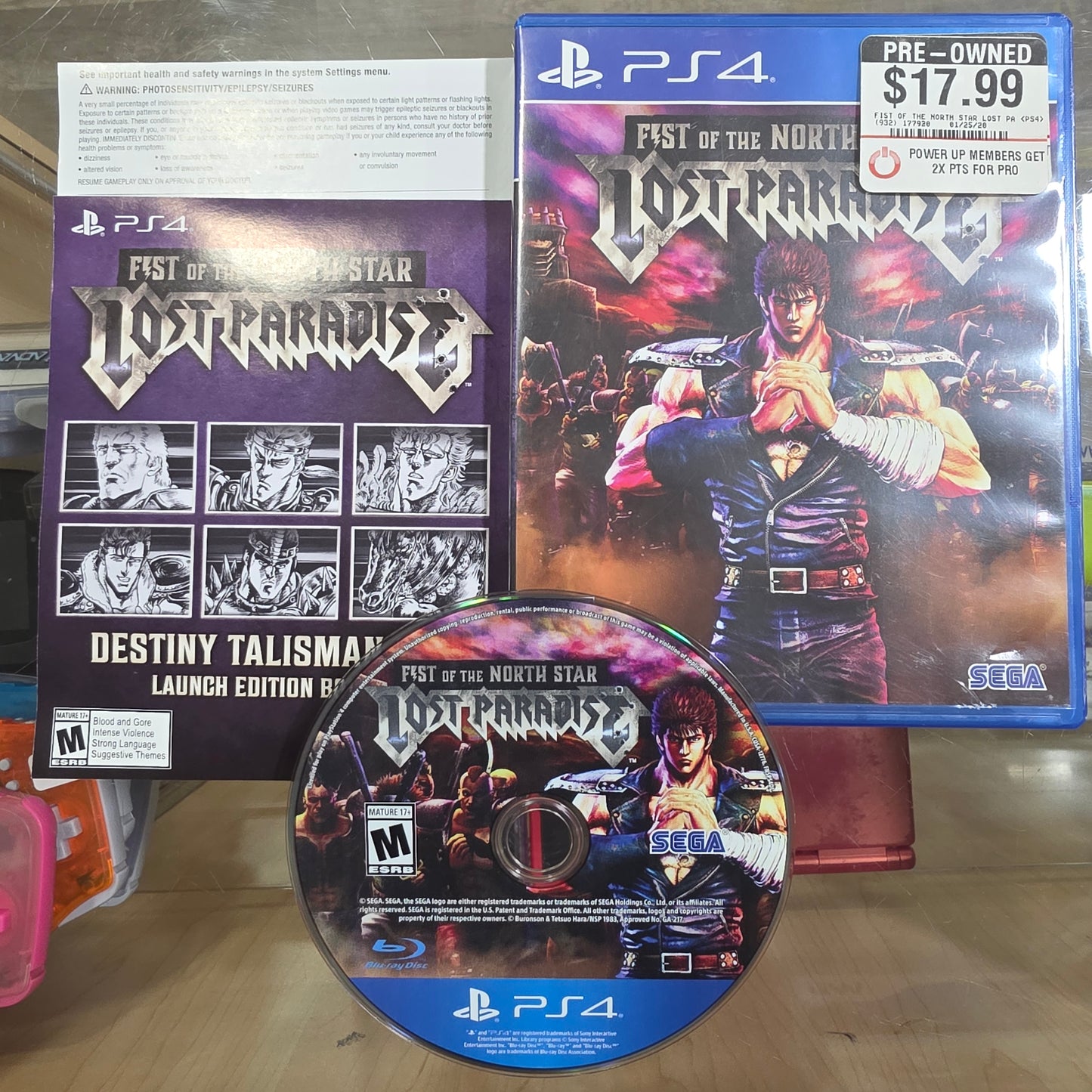 Fist Of The North Star Lost Paradise Playstation 4
