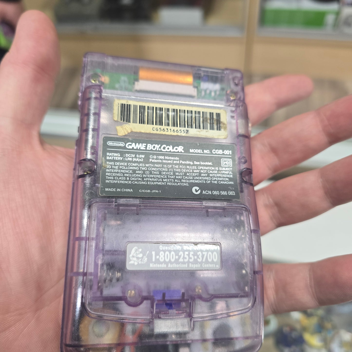 Atomic Purple Gameboy Color Handheld System
