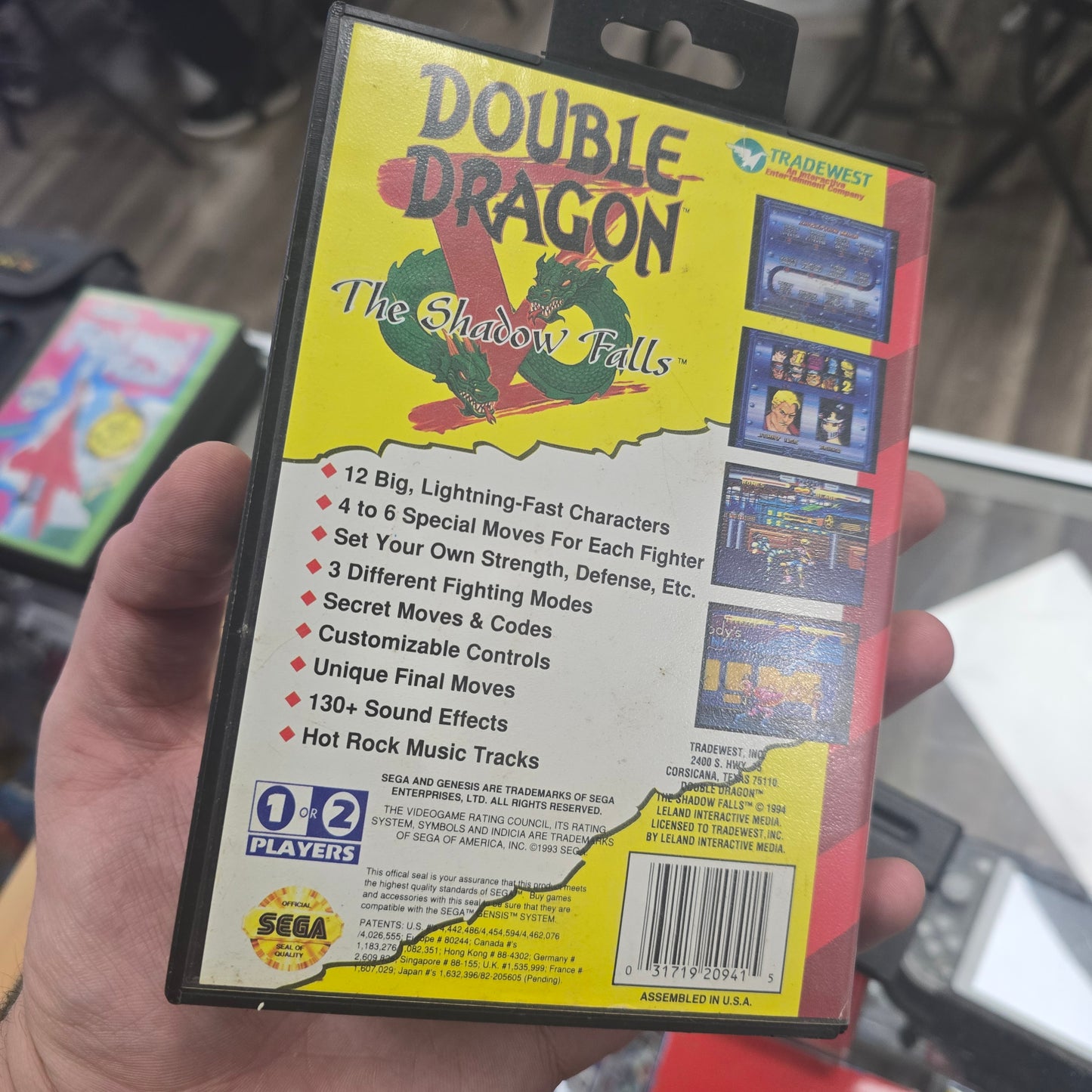 Double Dragon V The Shadow Falls Sega Genesis