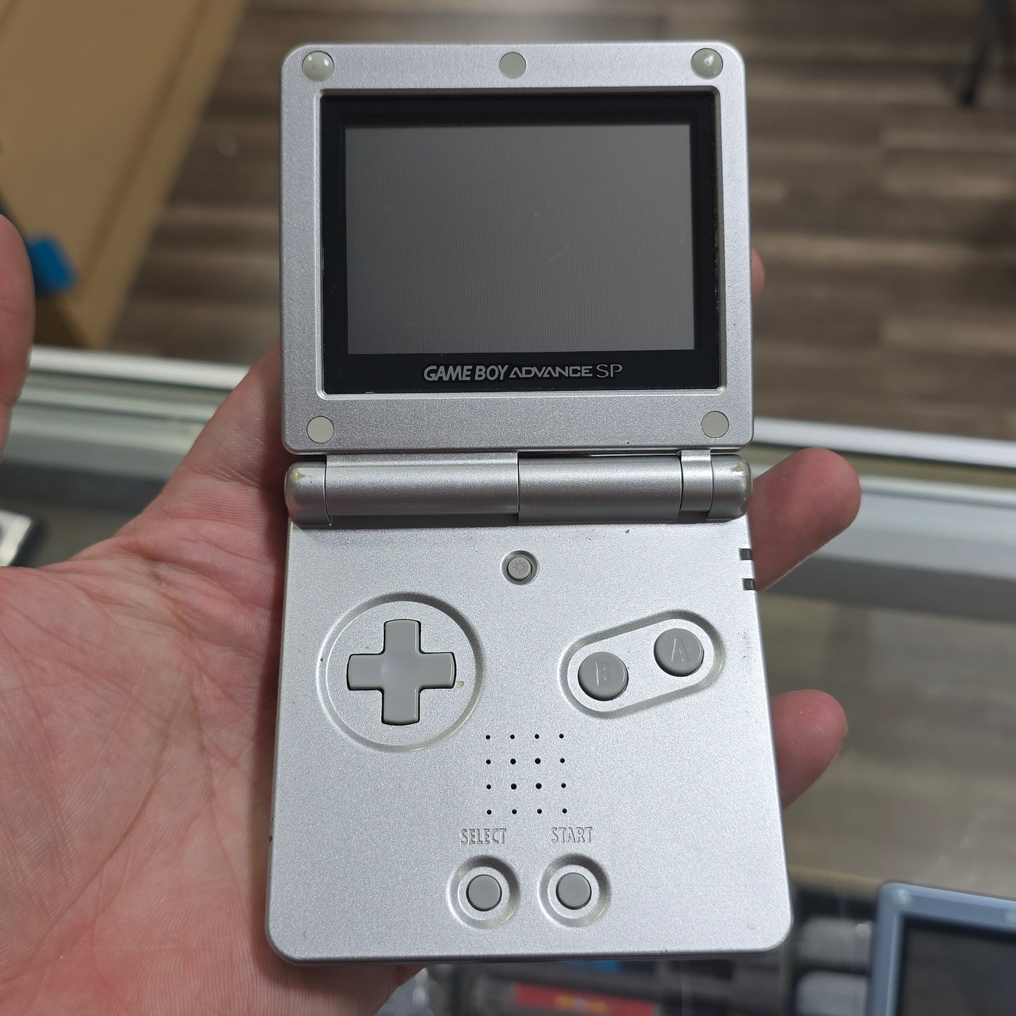 Silver Nintendo Gameboy Advance SP Handheld with Charger