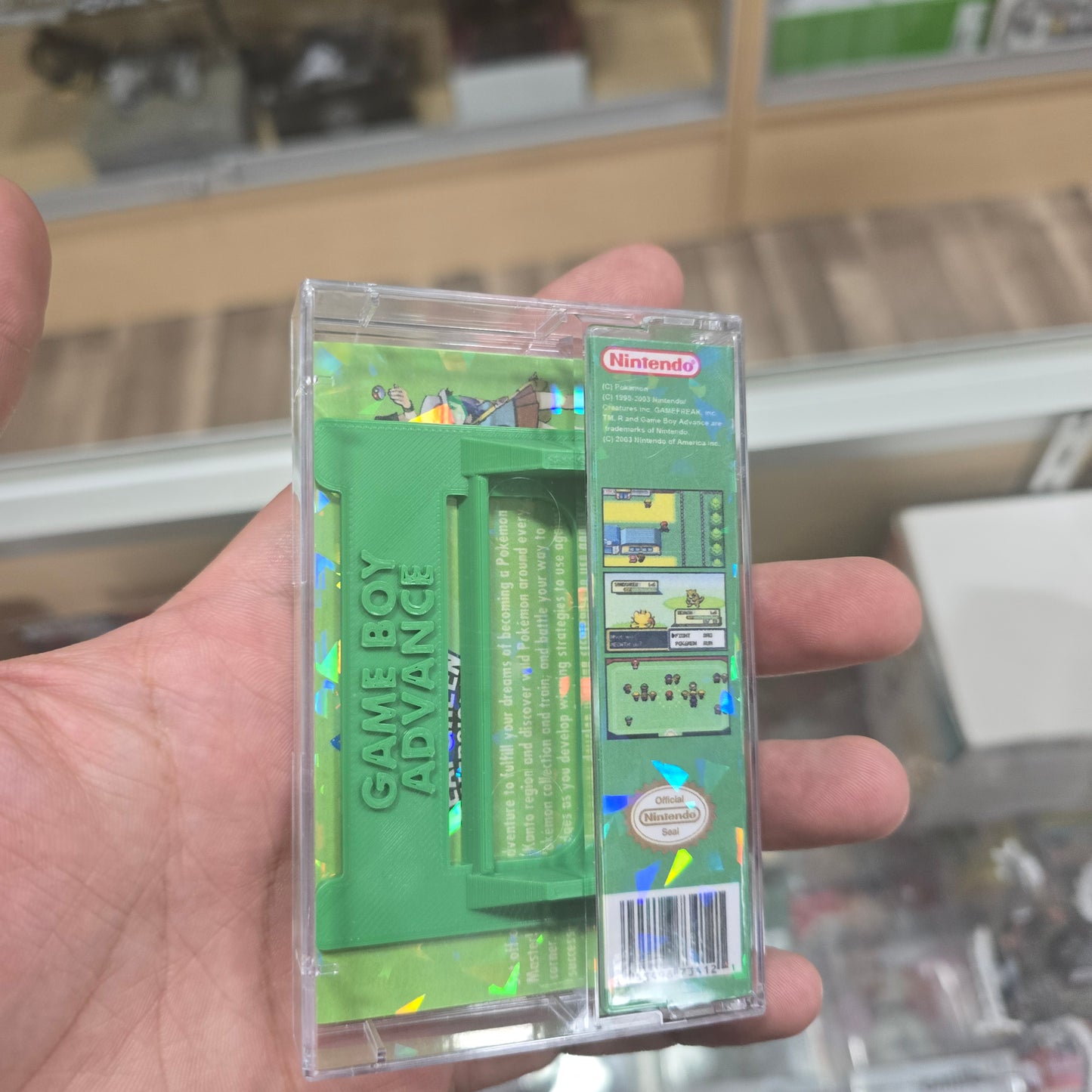 Pokémon LeafGreen with Custom Case (Authentic) Nintendo Gameboy Advance