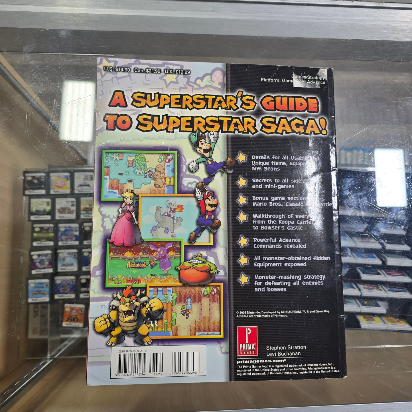 Mario & Luigi Superstar Saga Prima Official Strategy Guide Gameboy Advance GBA