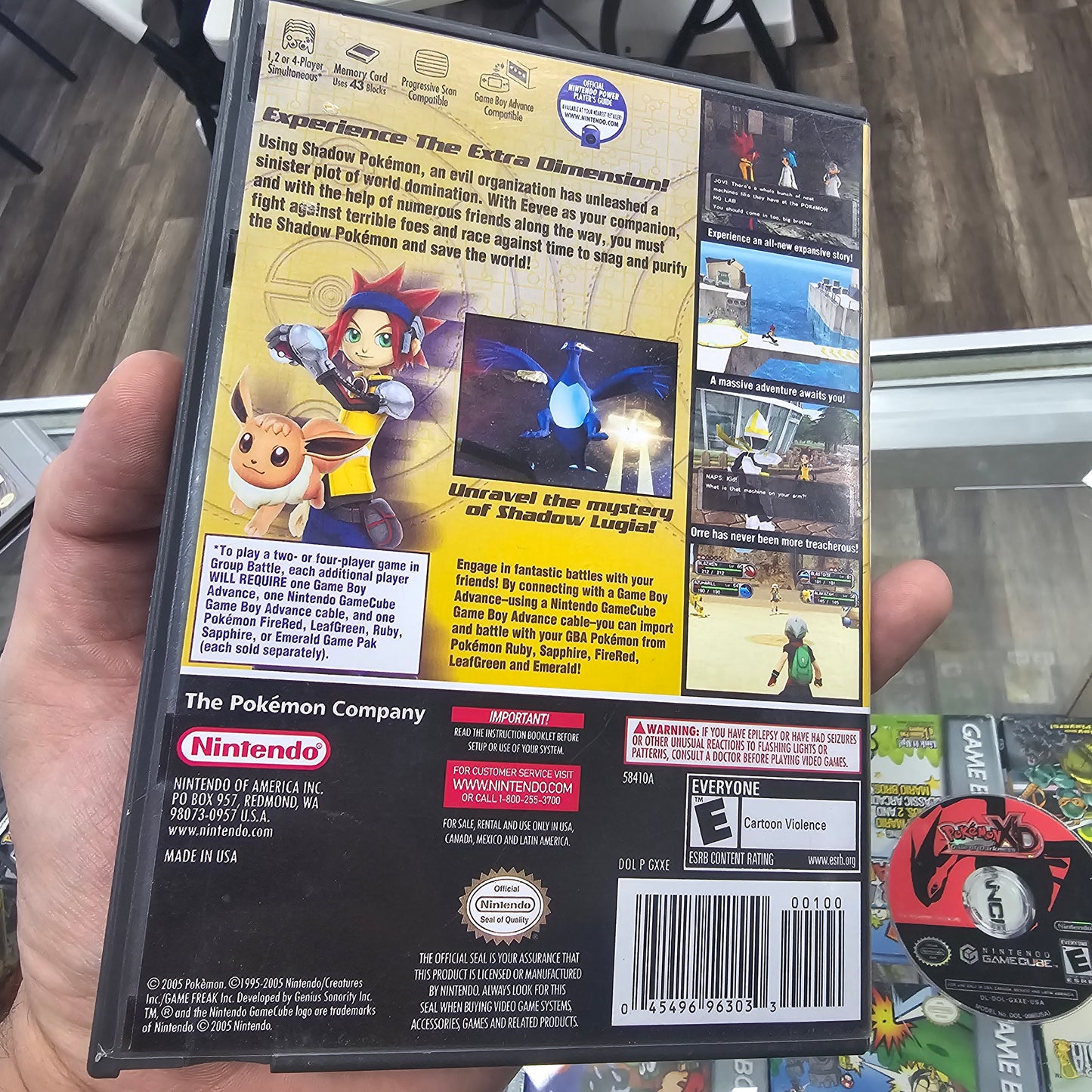 Pokémon XD Gale of Darkness (PRINTED COVER ART) Nintendo GameCube