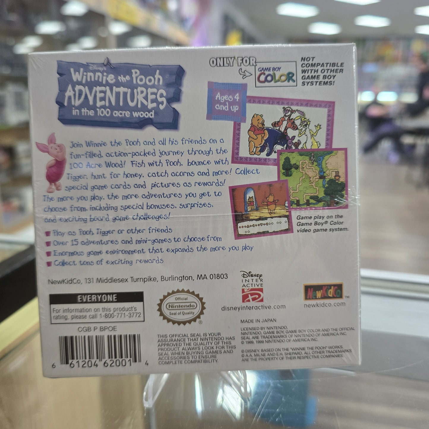 Winnie The Pooh Adventures in the 100 Acre Woods Nintendo Gameboy Color (NEW)