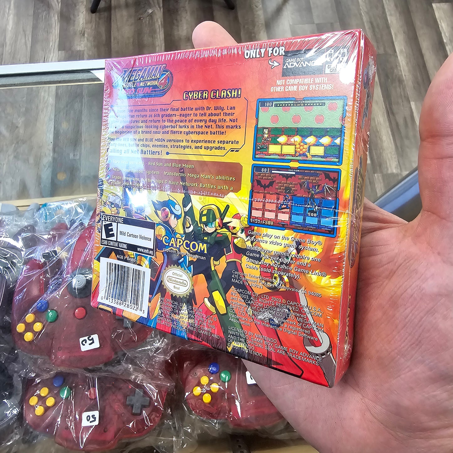 Mega Man Battle Network 4 Red Sun SEALED NEW with Box Protector Nintendo Gameboy Advance