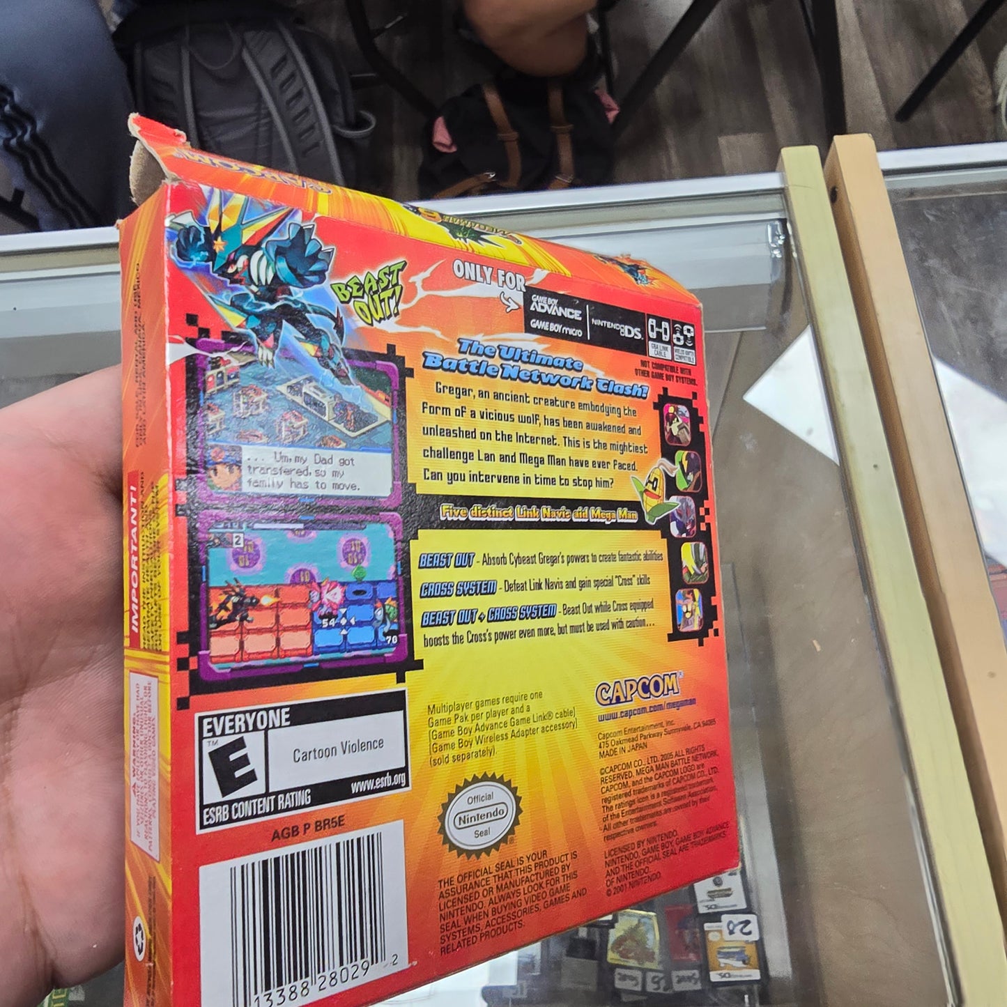 Mega Man Battle Network 6 Cybeast Gregar CIB with Box Protector Nintendo Gameboy Advance