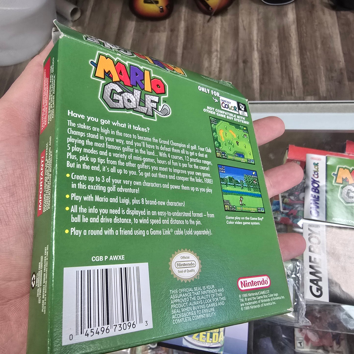Mario Golf CIB GAMEBOY COLOR Color