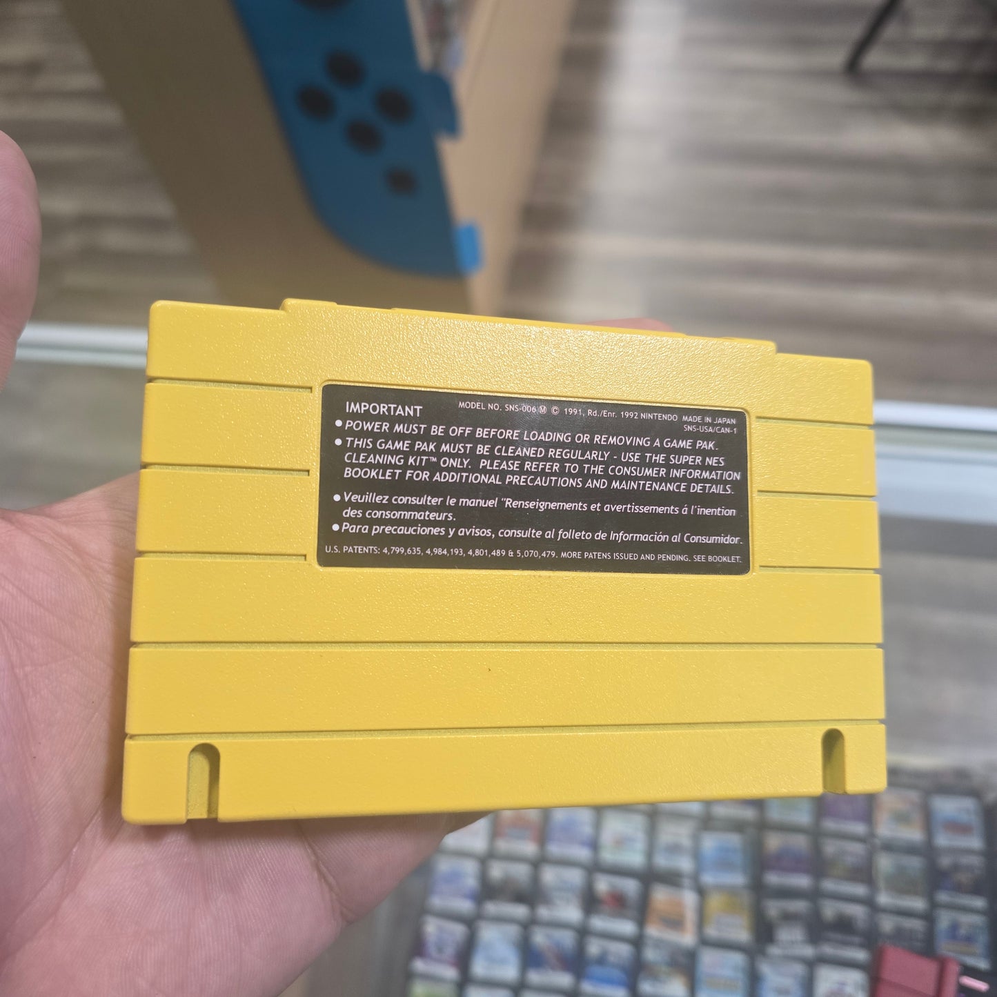 Custom Pokémon Super Nintendo Cartridge with Trade Port (Pokémon Yellow)
