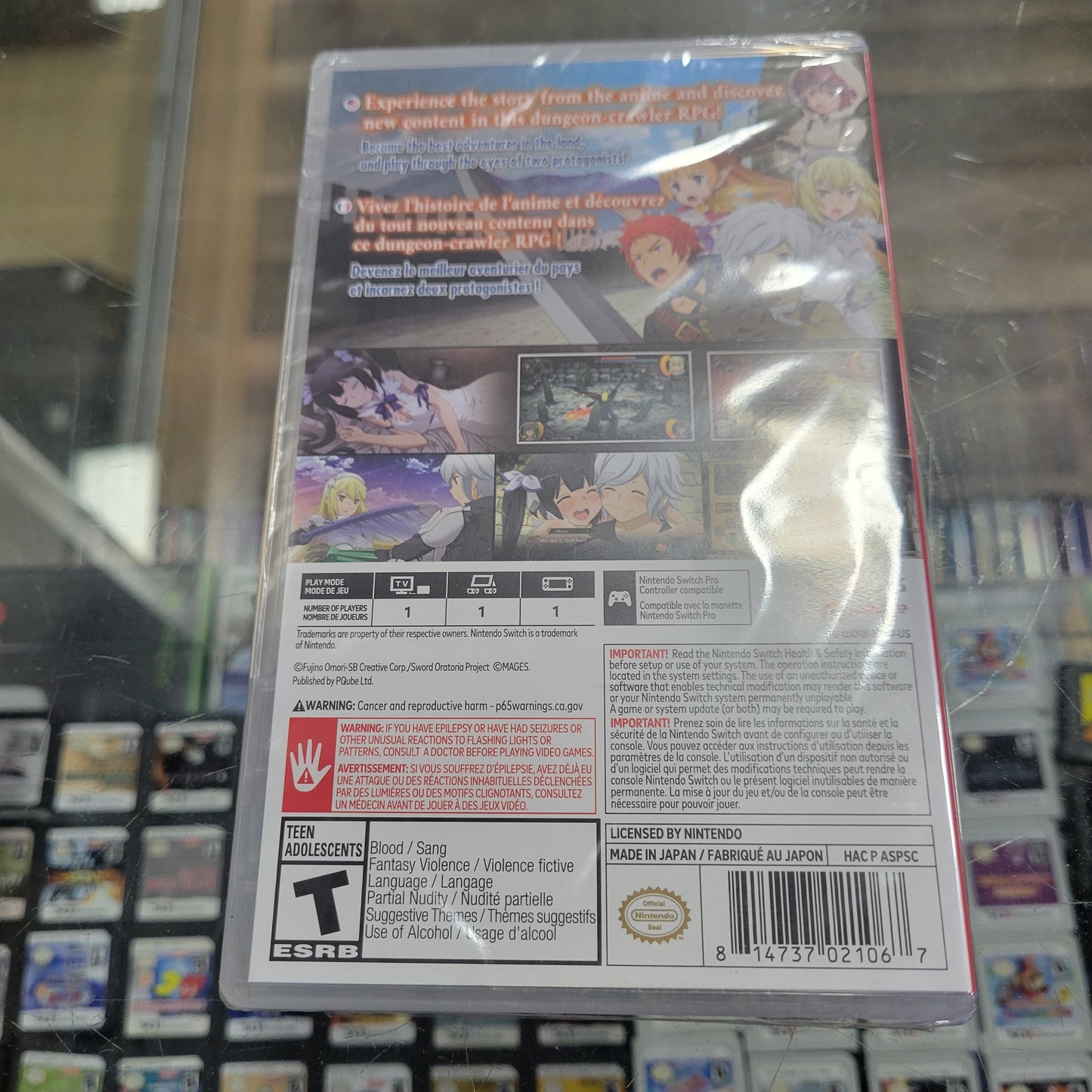 New Sealed Is It Wrong to Try to Pick Up Girls in A Dungeon: Infinite Combat Nintendo Switch