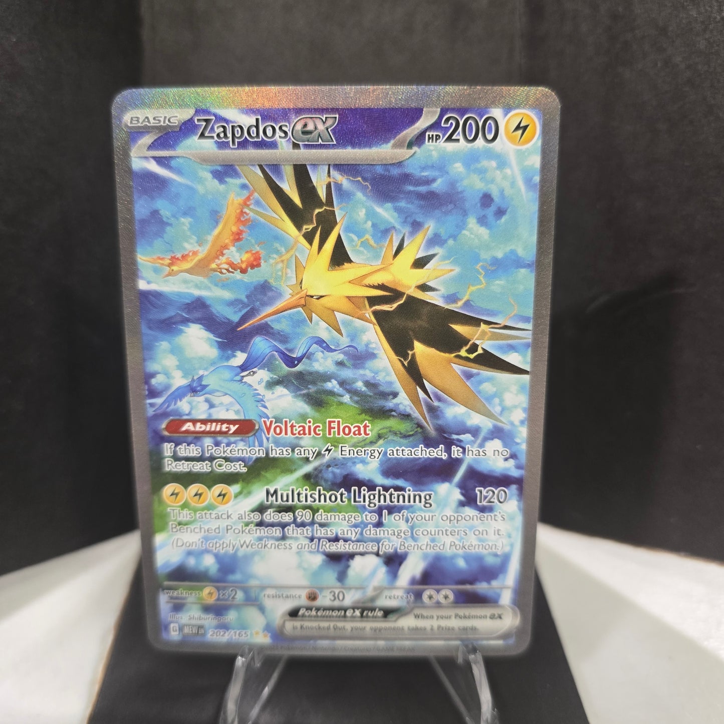 Zapdos ex - 202/165 - SV: Scarlet & Violet 151 NM