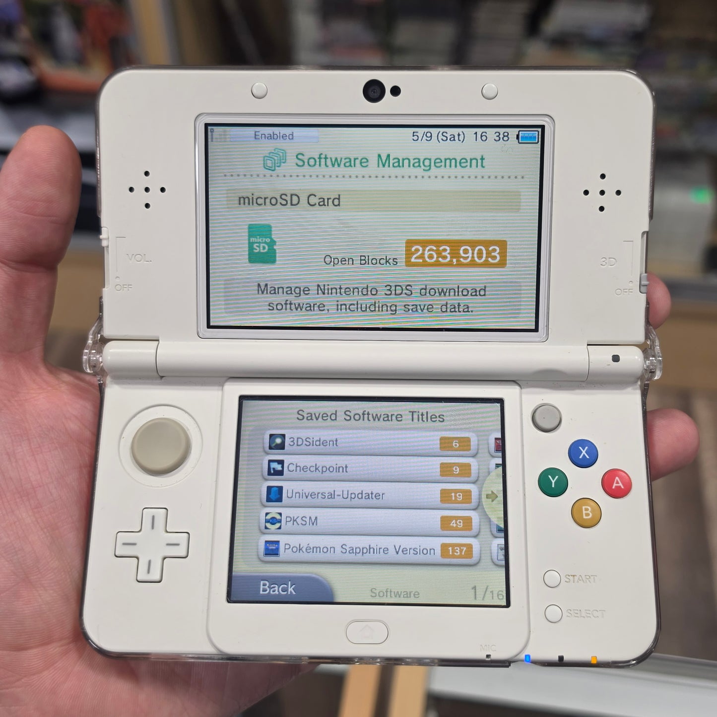 New Nintendo 3DS Pokemon 20th Anniversary Edition with Charger (Digital Games)