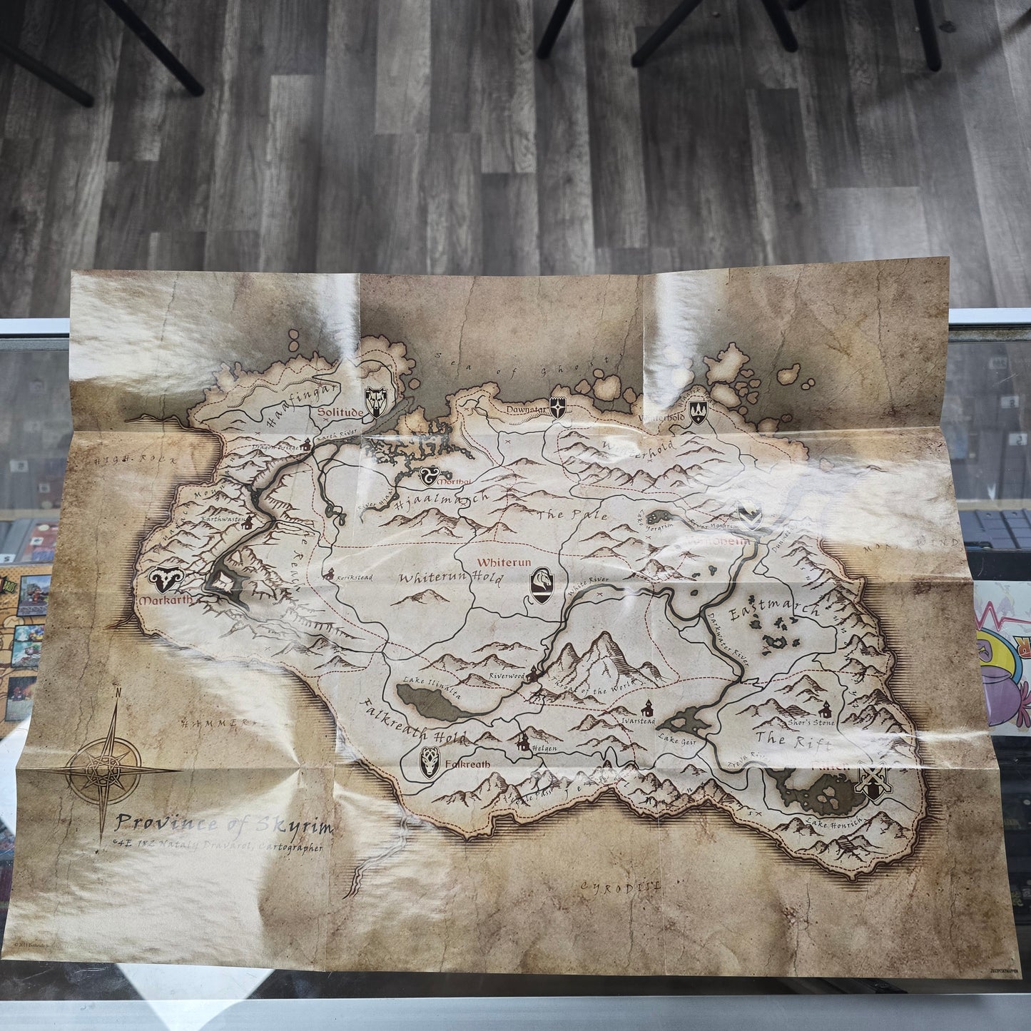 The Elder Scrolls V Skyrim with Map Xbox 360