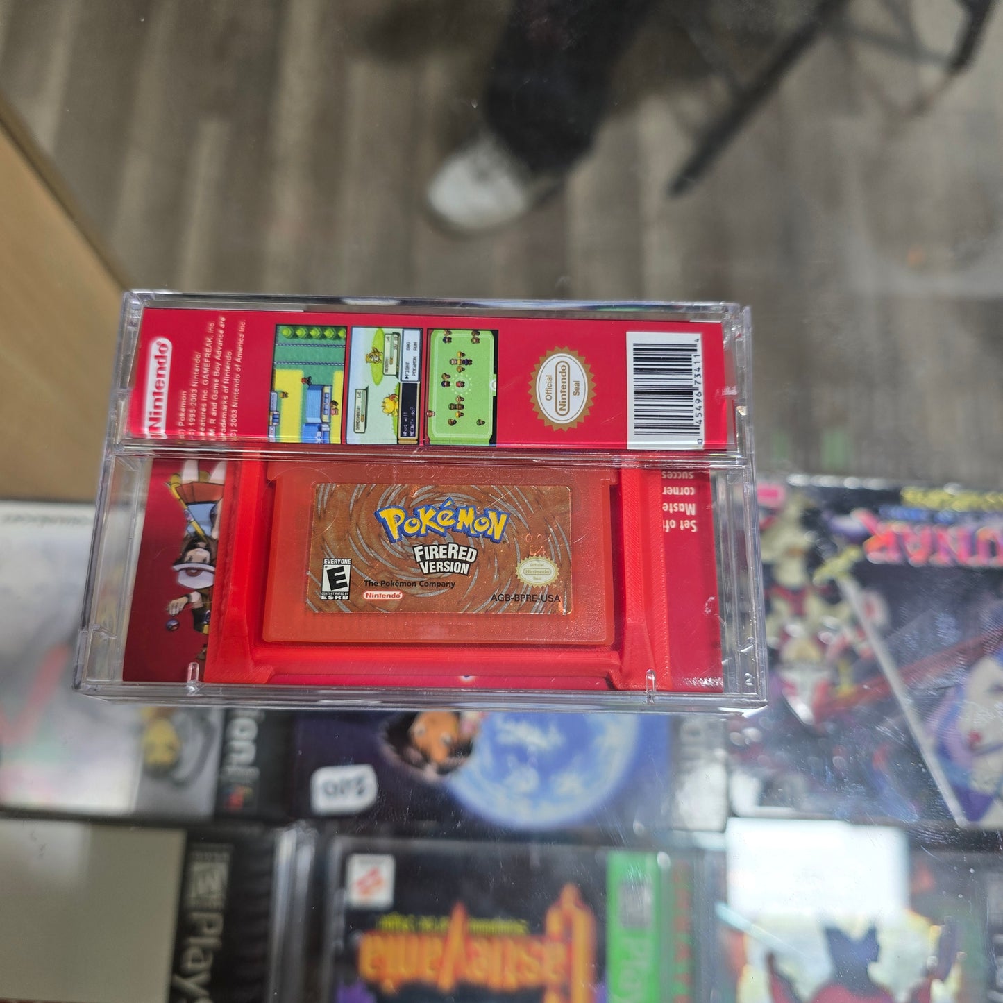 Pokémon FireRed (Authentic) with Custom Case Nintendo GameBoy Advance
