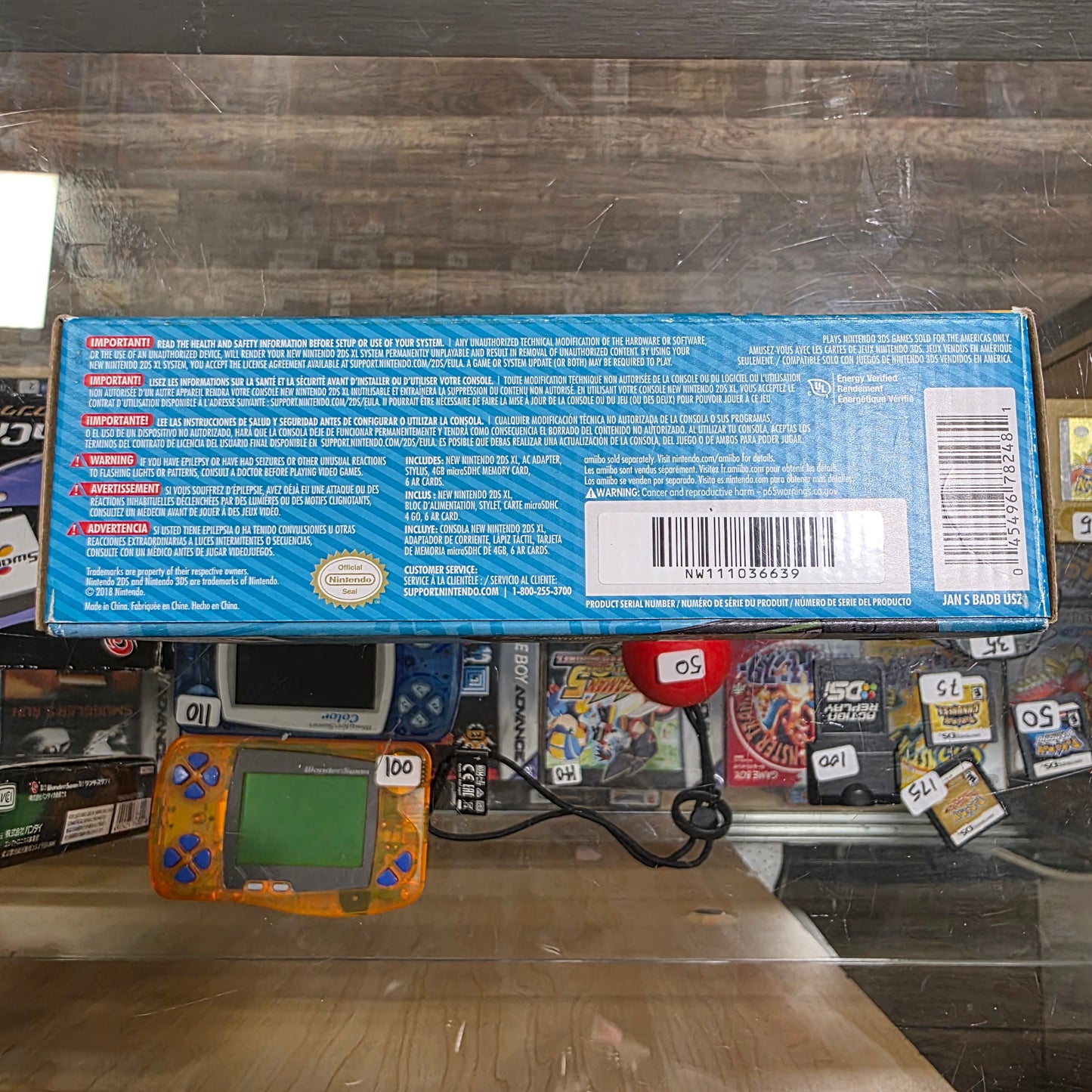 New Blue Nintendo 2DS XL System