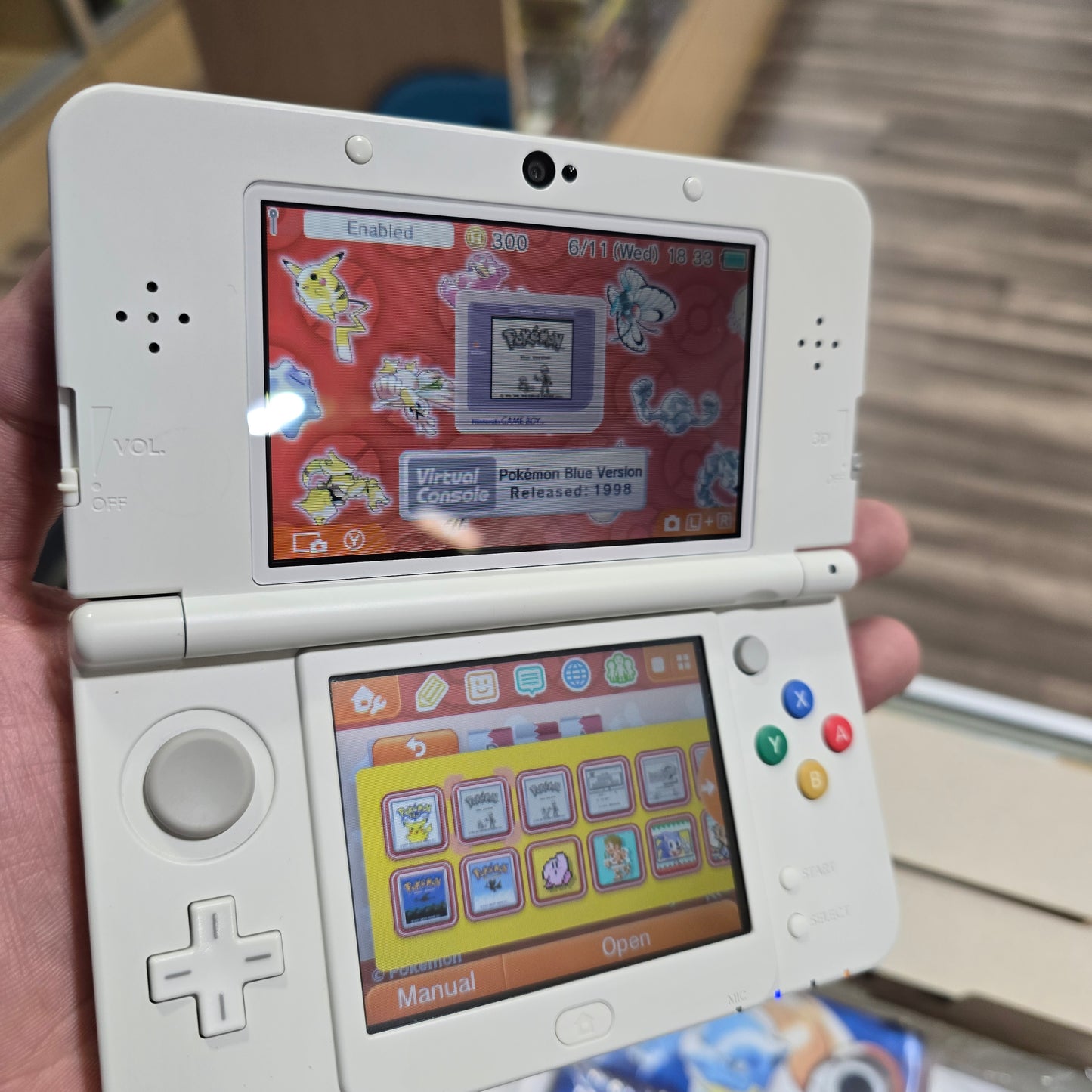 New Nintendo 3DS Pokemon 20th Anniversary Edition Nintendo 3DS Handheld System with Box and Charger