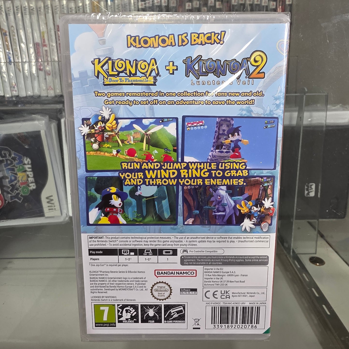 New Sealed Klonoa Phantasy Reverie Series Nintendo Switch