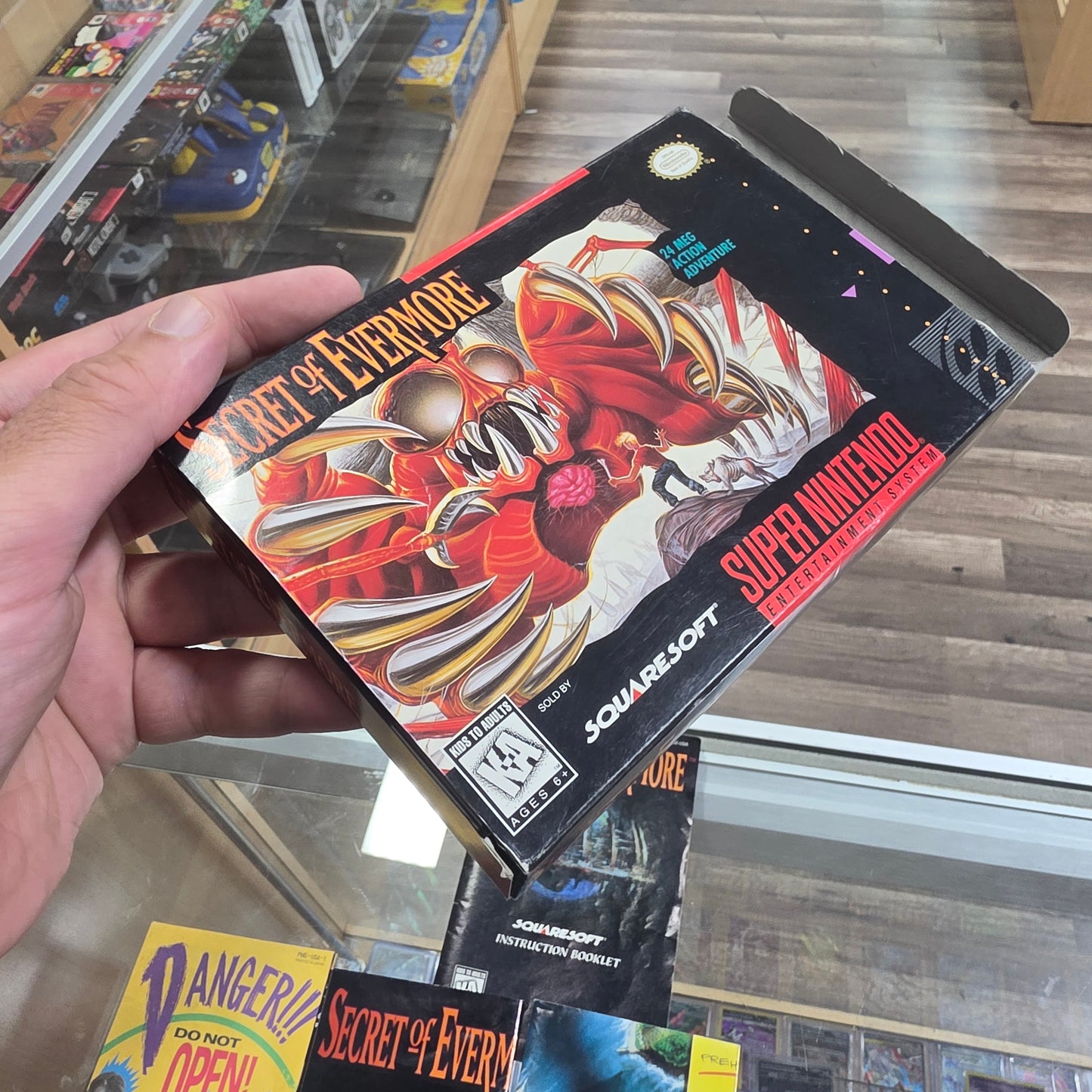 Secret of Evermore Super Nintendo CIB with Poster (NO TRAY)