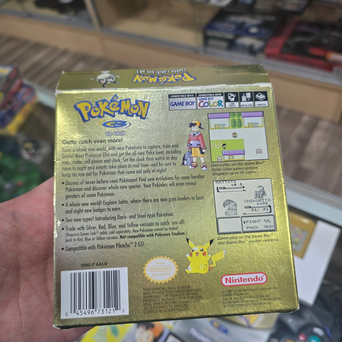 Pokémon Gold (New Battery) (CIB) (Good Condition) Nintendo Gameboy