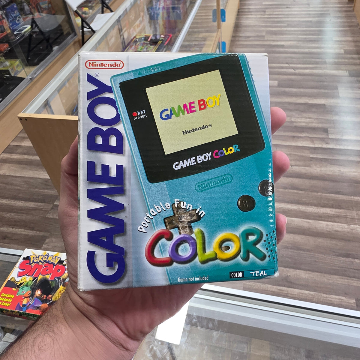 Nintendo Gameboy Color Teal Handheld System with Box