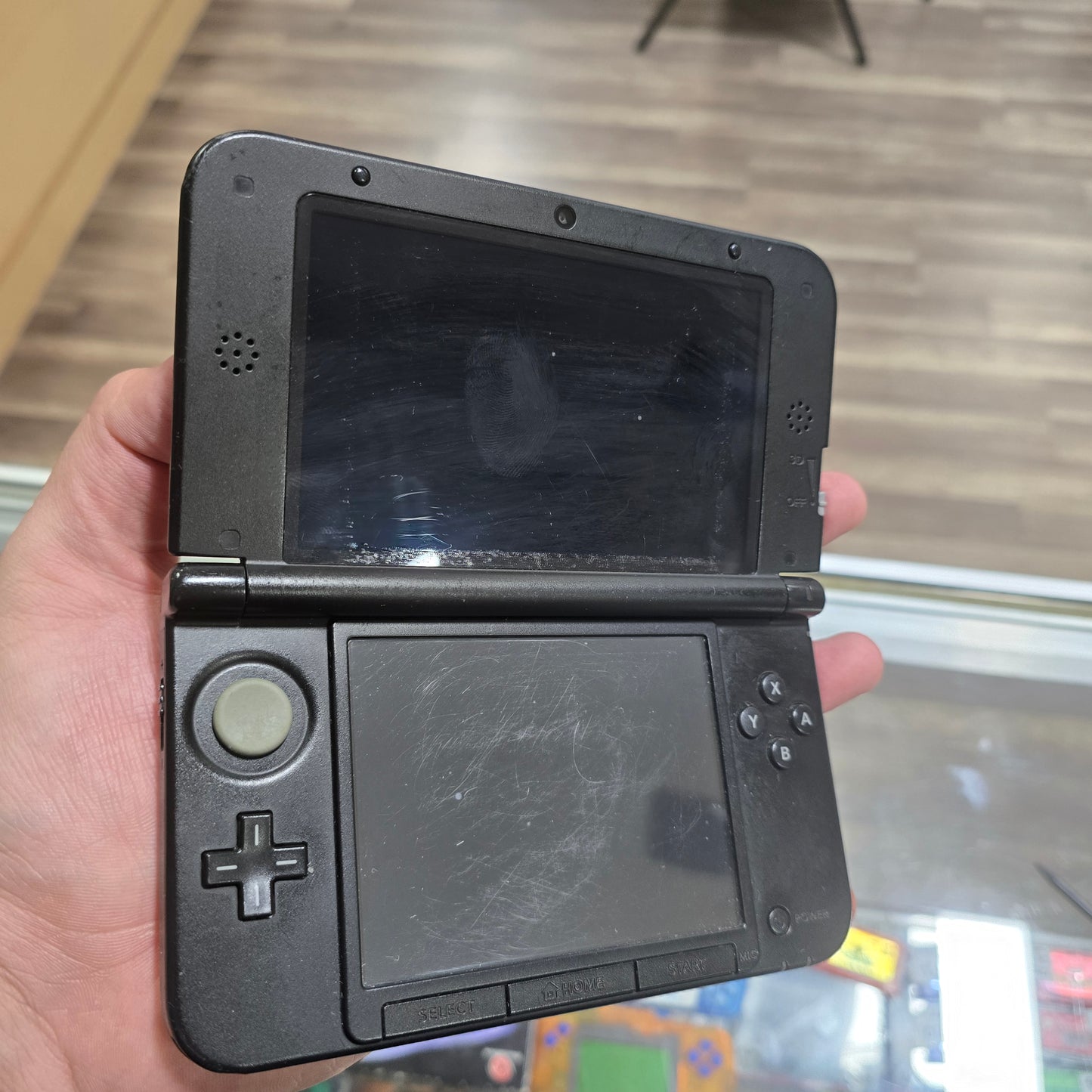 Nintendo 3DS LL Red + Black Handheld System with Digital Games and Charger (Check Condition)