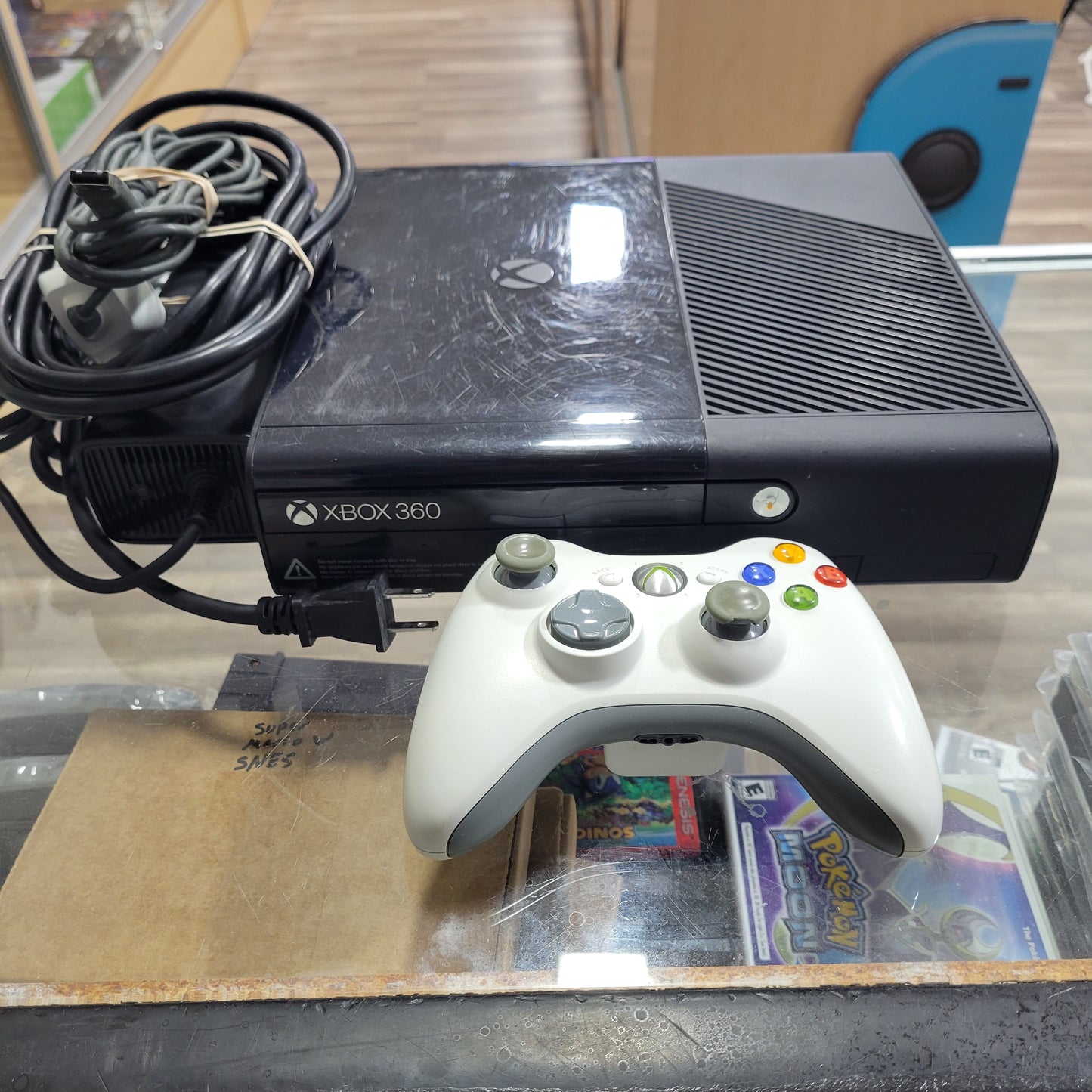 Xbox 360 E Console System With controller and cables