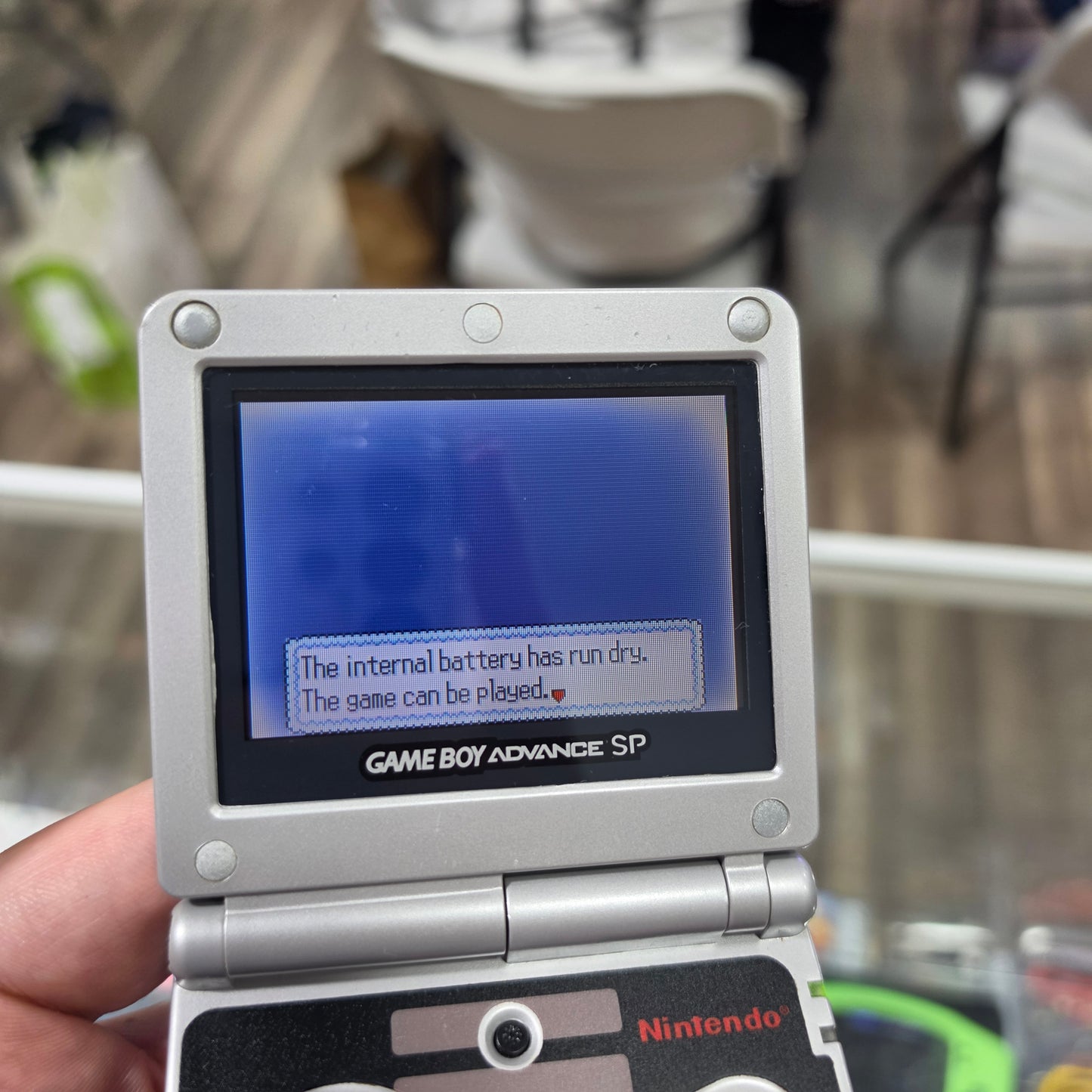 NES Nintendo Gameboy Advance SP Handheld System with Charger 101 Model (Has Whiting around Corners)