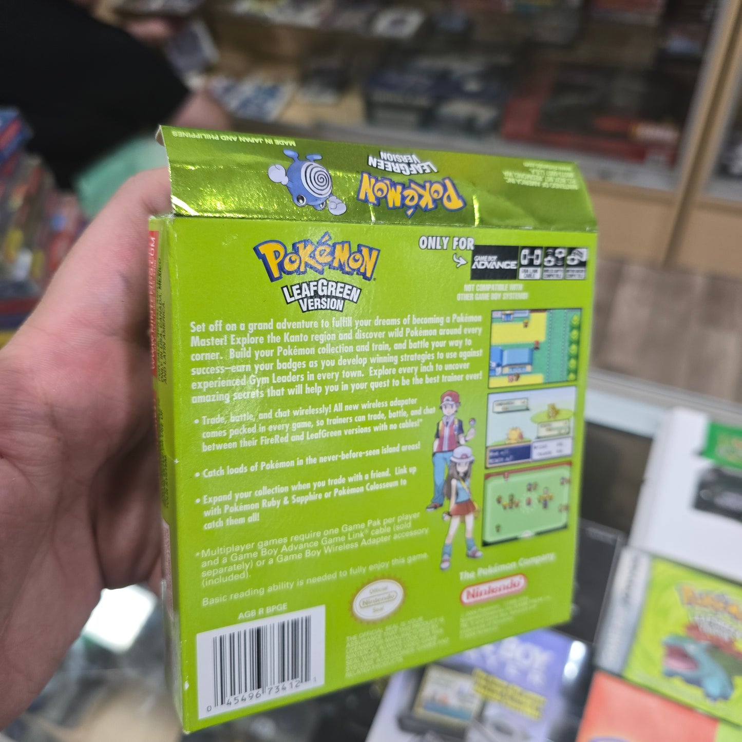 Pokémon LeafGreen (Authentic) (Good Condition) (CIB) Nintendo Gameboy Advance