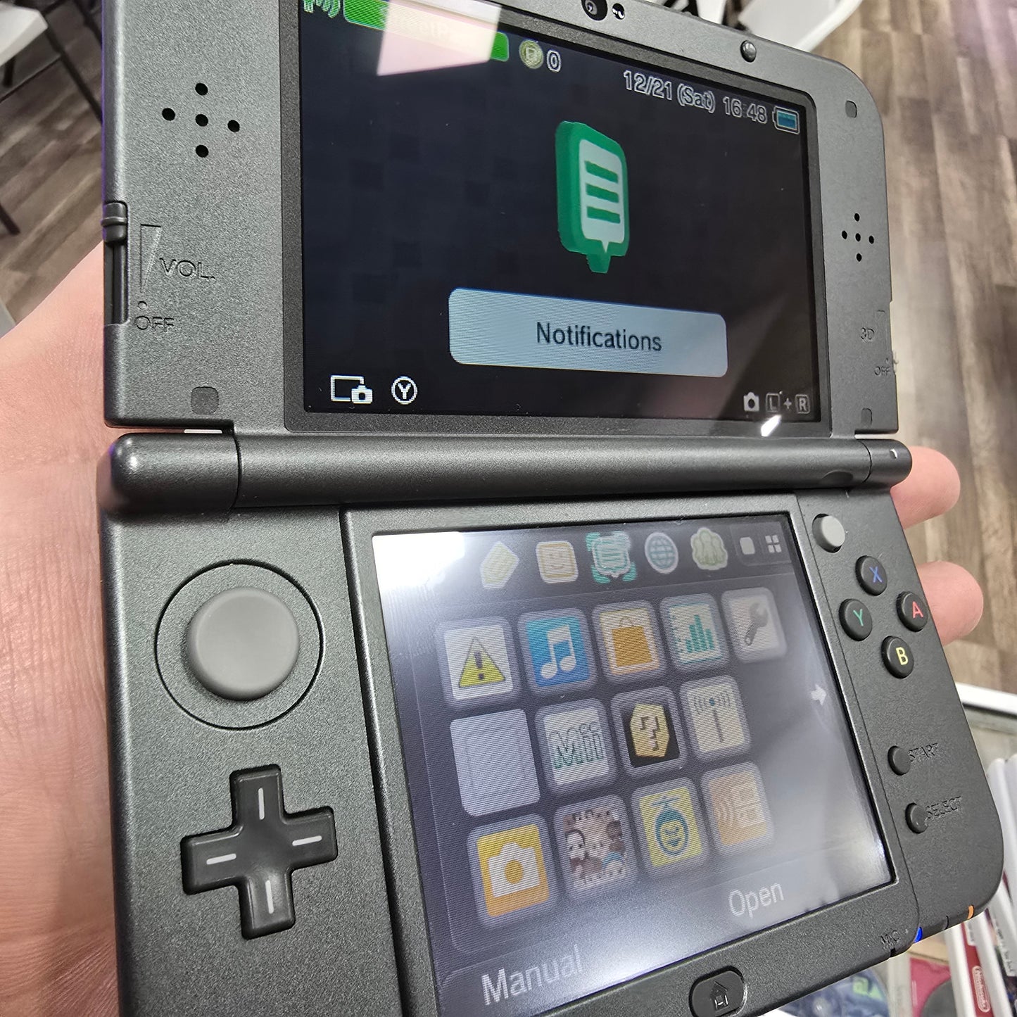 Black "New" Nintendo 3DS XL Handheld System With Charger (Clean System)