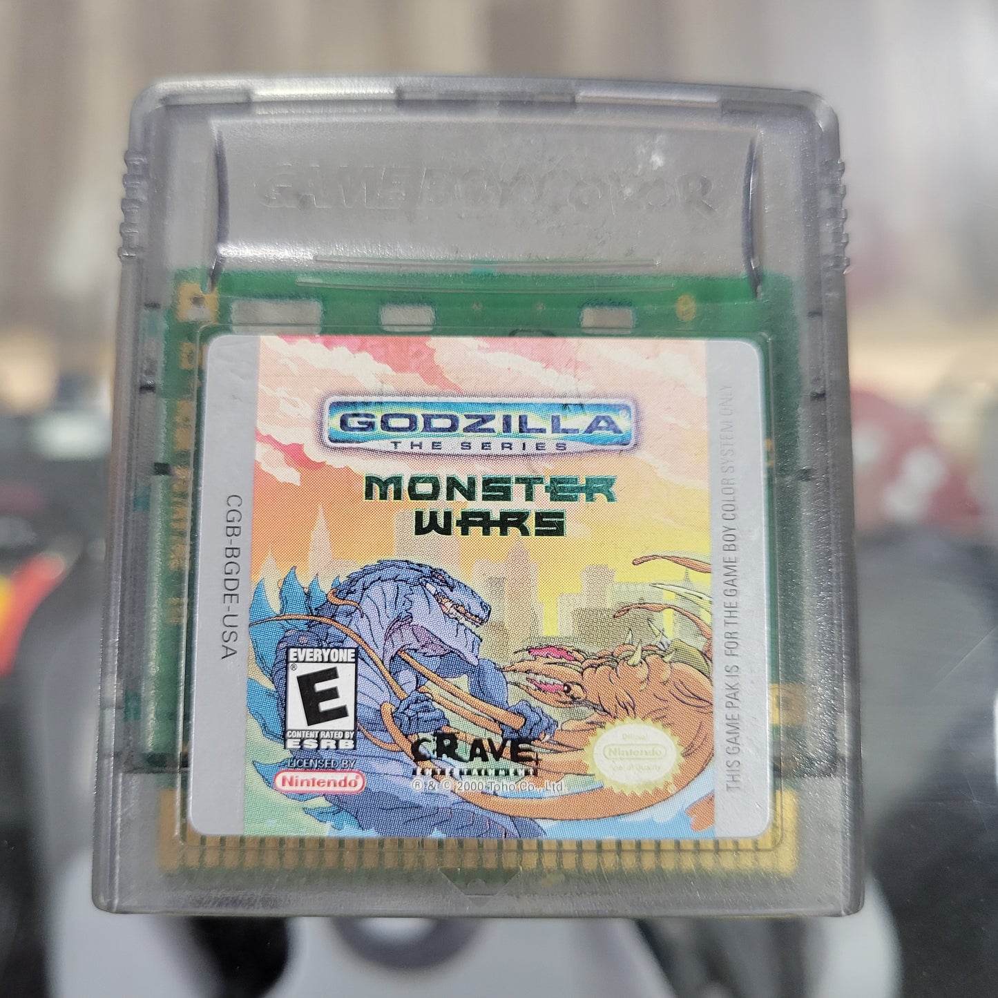 GodZilla The Series Monster War Nintendo Gameboy Color