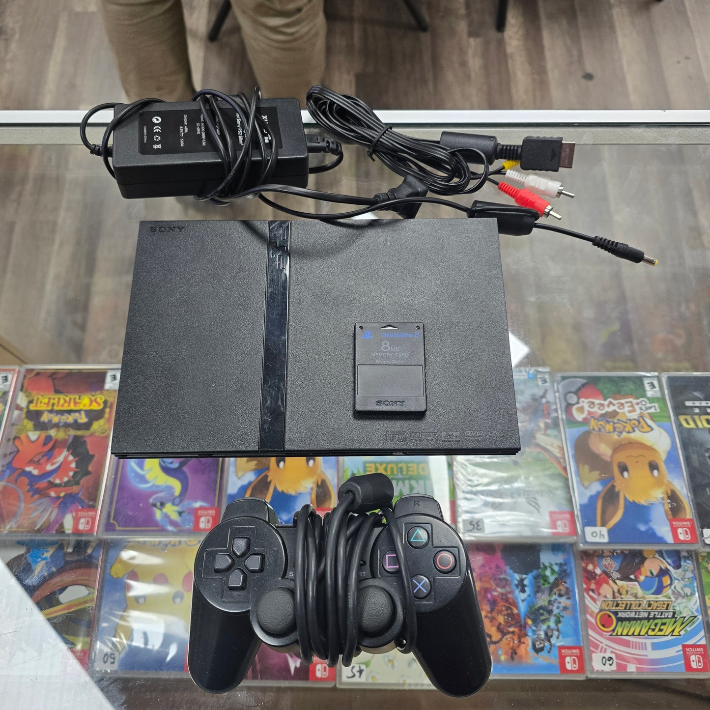 PlayStation 2 Silm System with One Controller and Wires