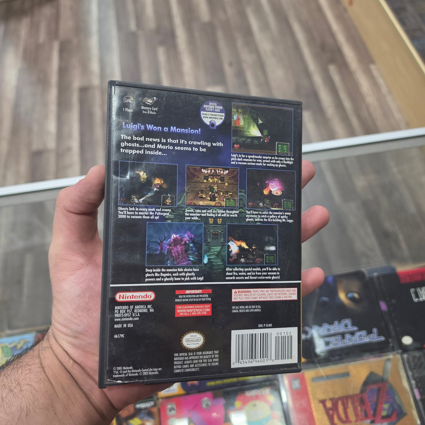 Luigi’s Mansion Player’s Choice Nintendo GameCube Case ONLY