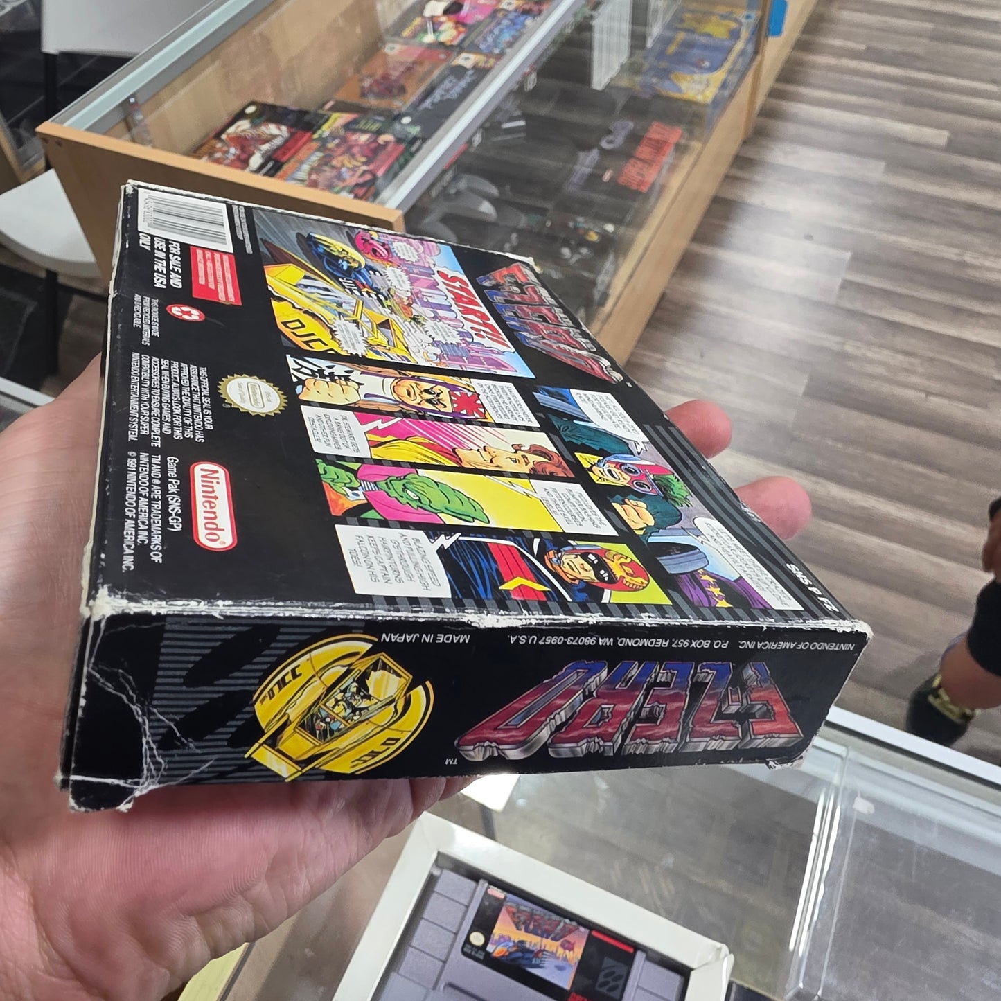 F-Zero CIB Super Nintendo with box protector