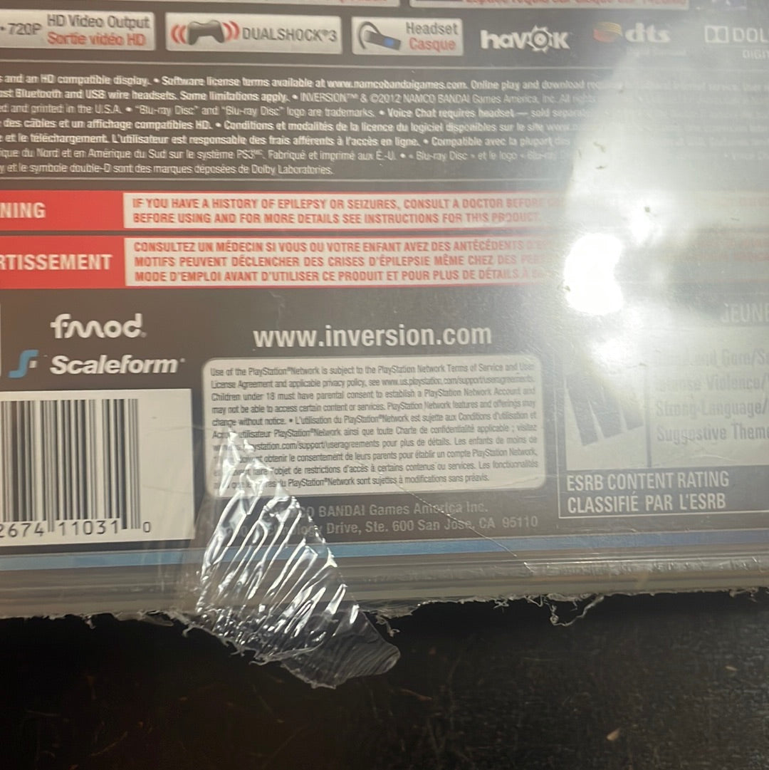 Inversion PlayStation 3 New