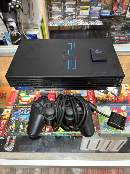 Playstation 2 Original System with One Controller and Wires + Memory Card 189