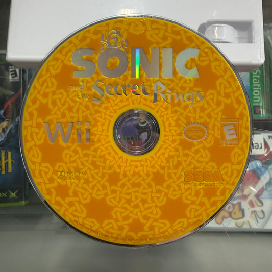 Sonic And The Secret Rings Wii (loose disc)