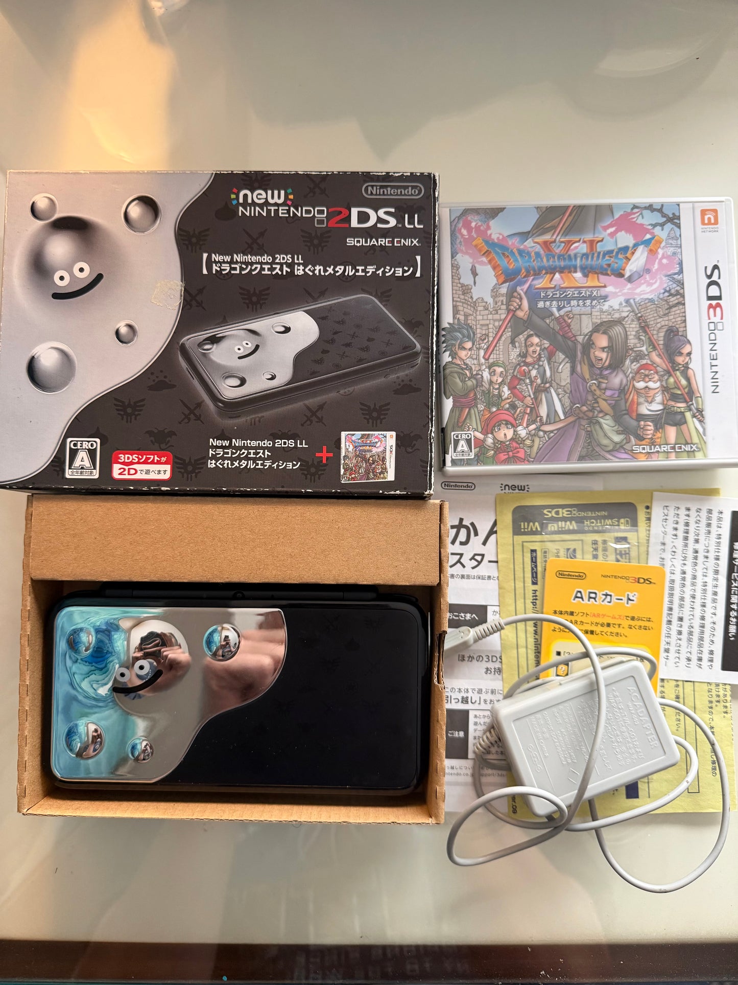 New Nintendo 2DS LL Dragon Quest Liquid Metal Slime Edition JP Nintendo 3DS 250 GB Digital Games