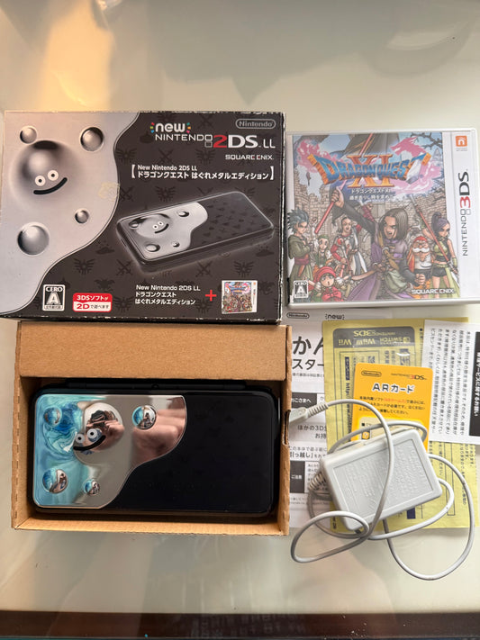 New Nintendo 2DS LL Dragon Quest Liquid Metal Slime Edition JP Nintendo 3DS 250 GB Digital Games