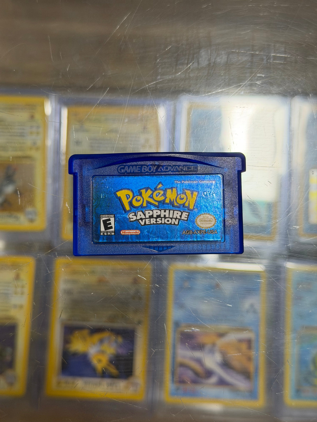 Pokémon Sapphire Gameboy Advance Excellent Label Dry Battery