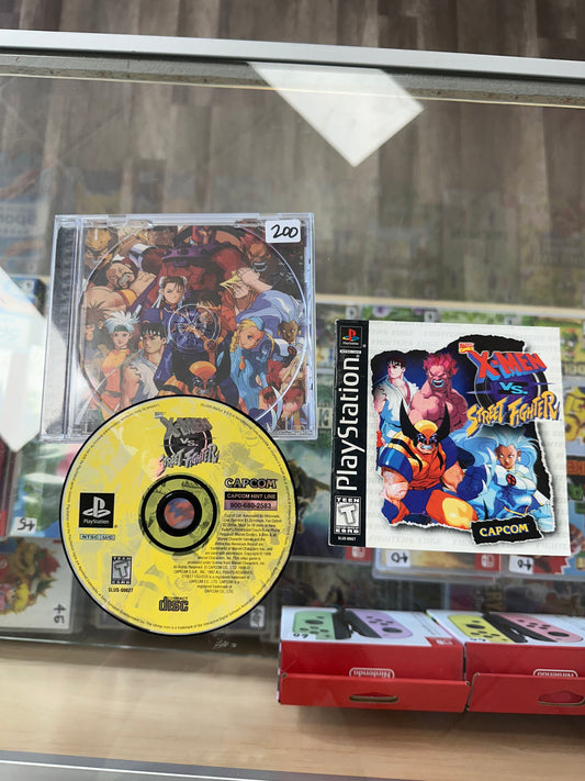 Marvel X-Men vs Street Fighter PlayStation 1 CIB Clean