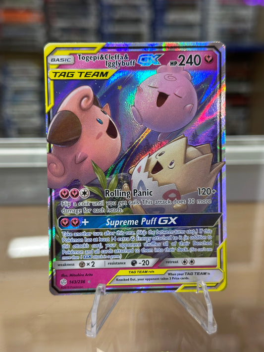 Togepi & Cleffa & Igglybuff GX - SM - Cosmic Eclipse Near Mint