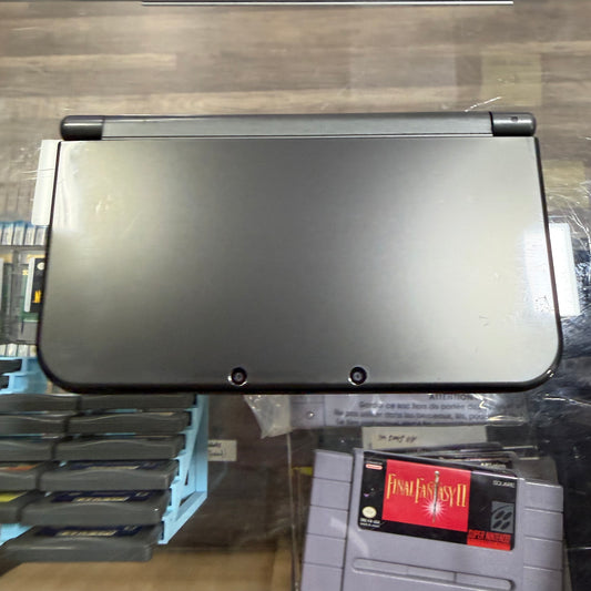 New Nintendo 3DS XL Black Nintendo 3DS (Top IPS) (Charger included) 64gb