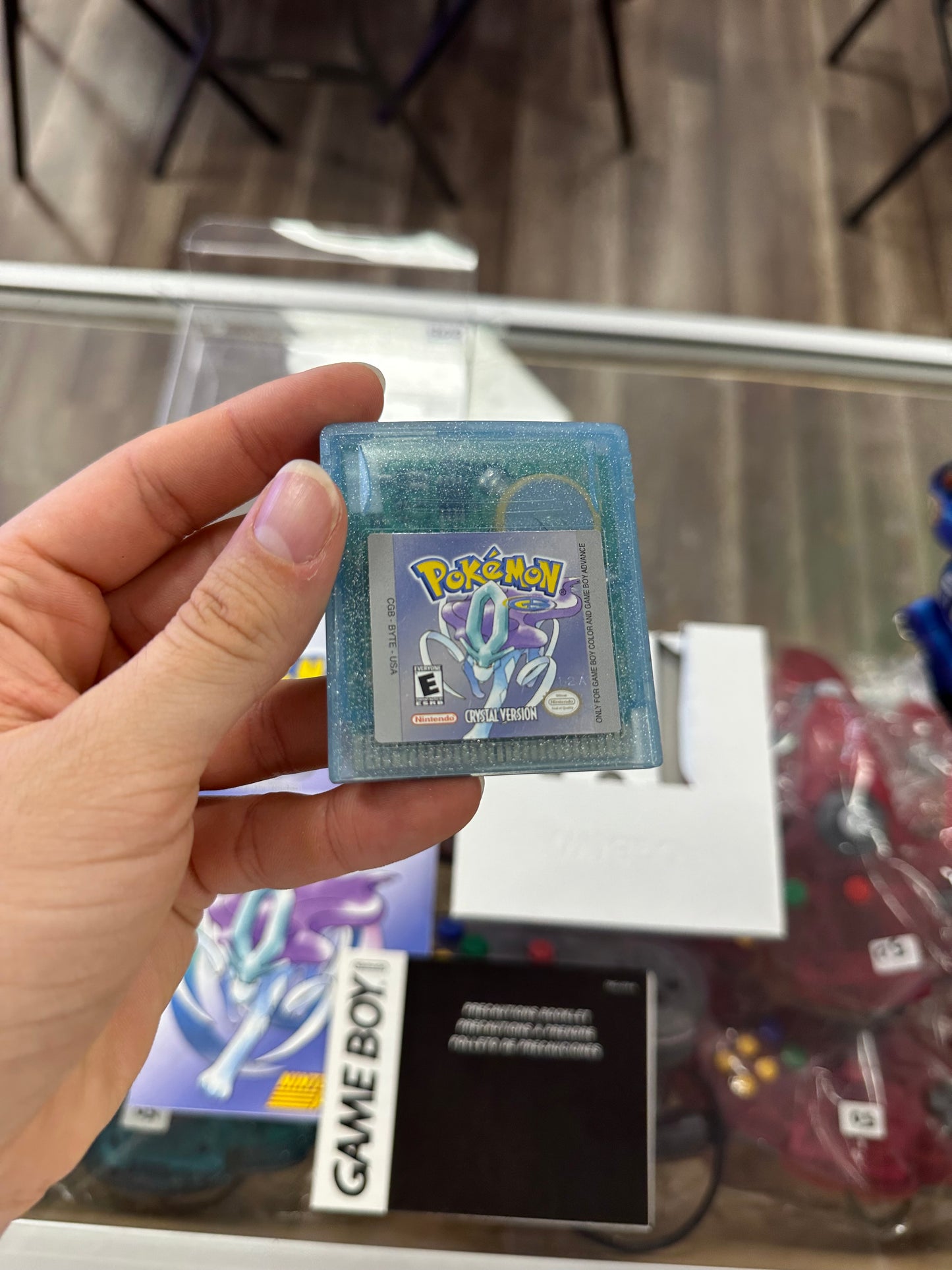 Pokémon Crystal Nintendo Gameboy Color Excellent Box Series Misprint CIB