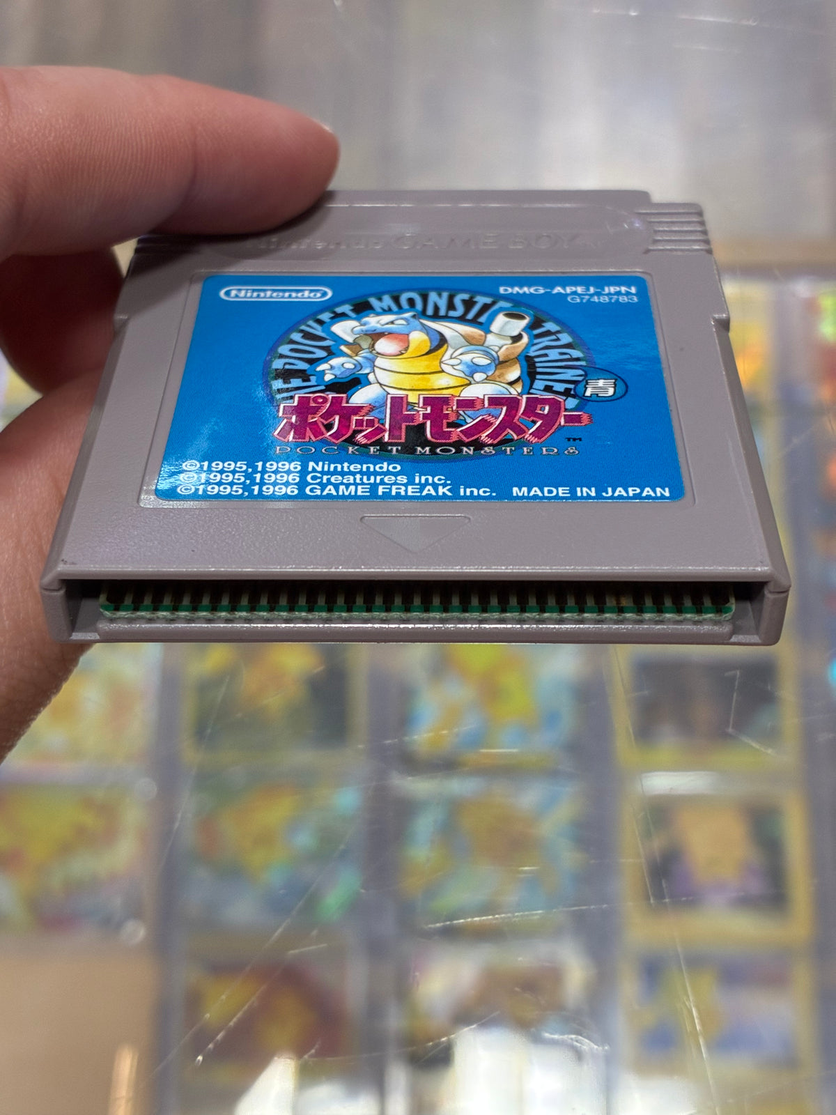 Pokémon Blue JP Nintendo GameBoy [(Authentic)(New Battery)(Saves)]