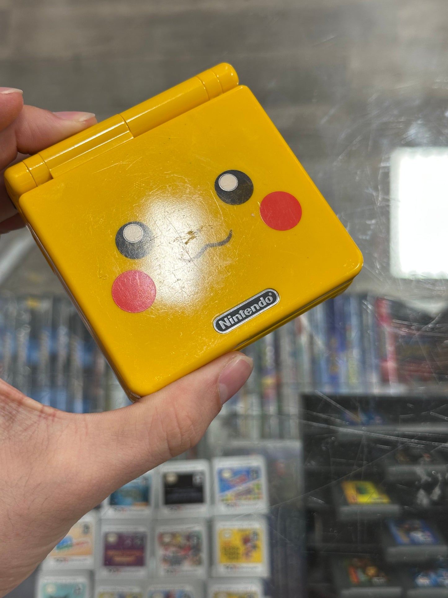 Pikachu Gameboy Advance SP GameBoy Advance AGS 101 Authentic Shell