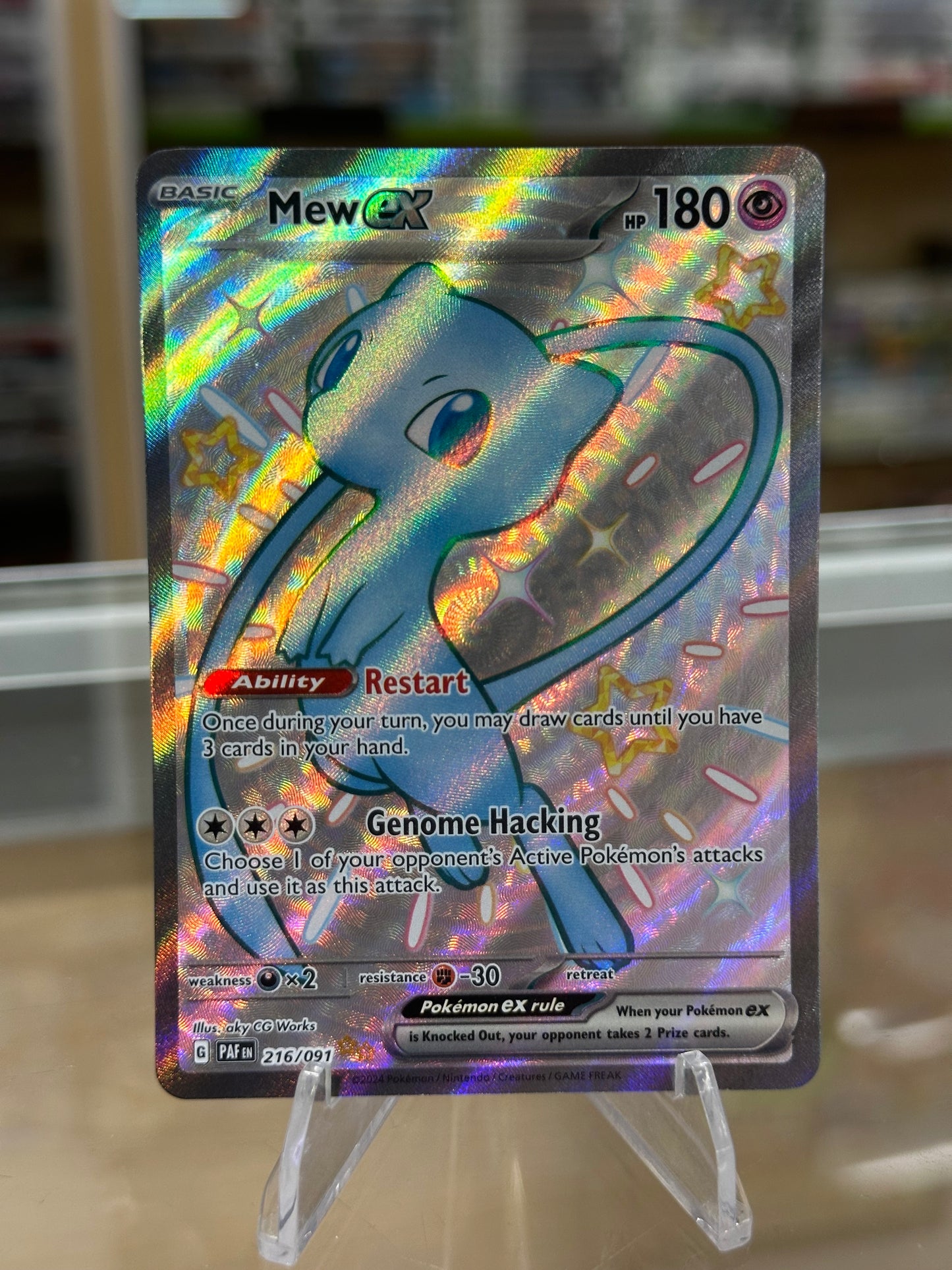 Mew ex - 216/091 - SV: Paldean Fates