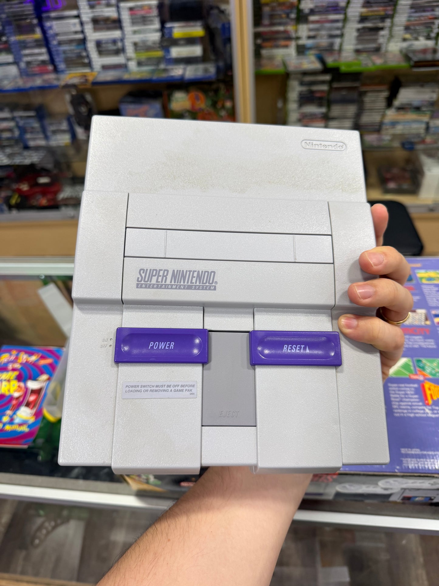 Super Nintendo System [Mario Paint Set] CIB Matching Serial Numbers