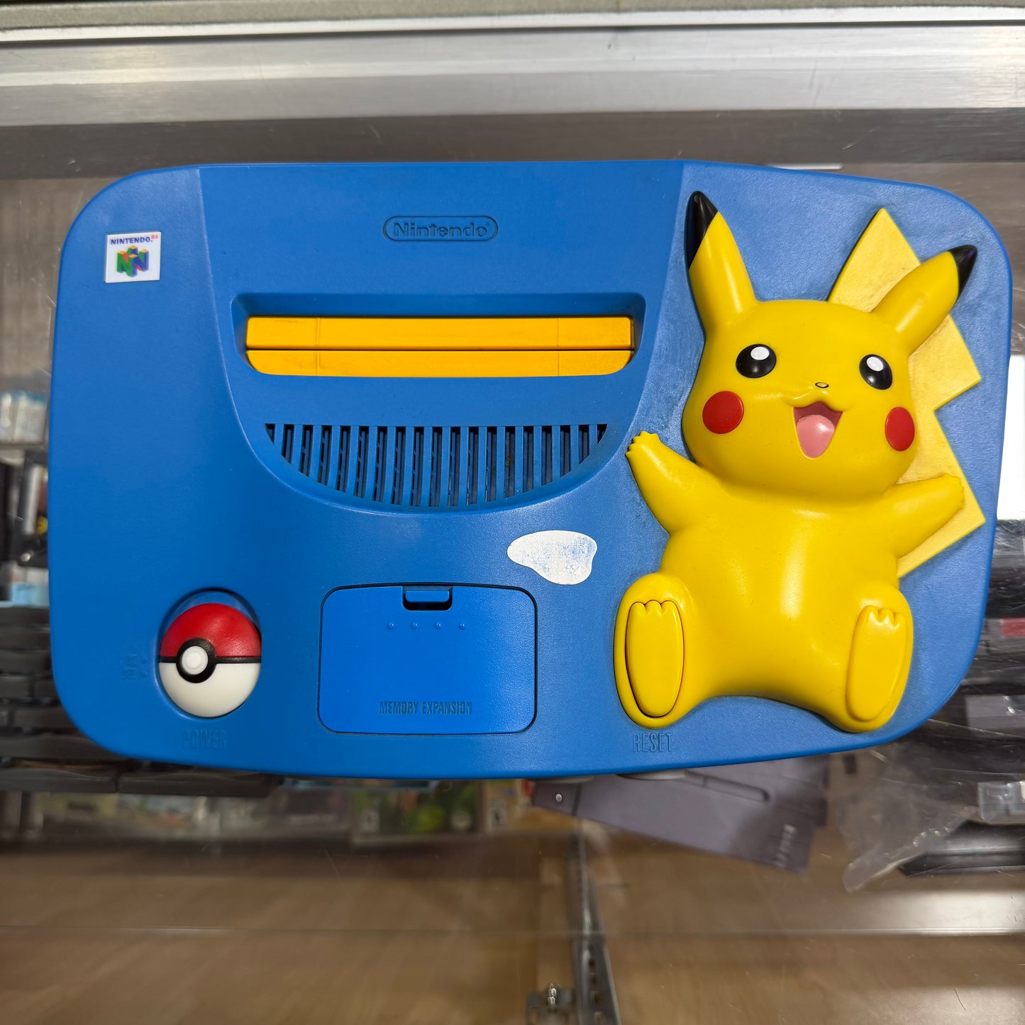 Pikachu Blue Console JP Nintendo 64 (Region Free) (cables controller included)
