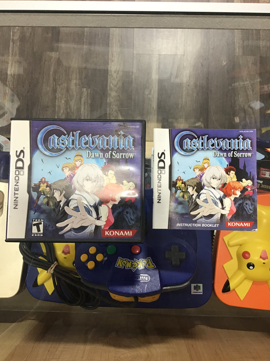 Castlevania Dawn of Sorrow Nintendo DS Case and Manual ONLY